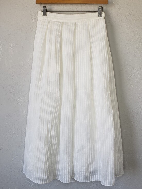 ERDEM Dresses & Skirts - ERDEM White Pleated Maxi Skirt